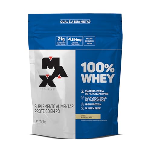 Whey 100% Refil Max Titanium 900g