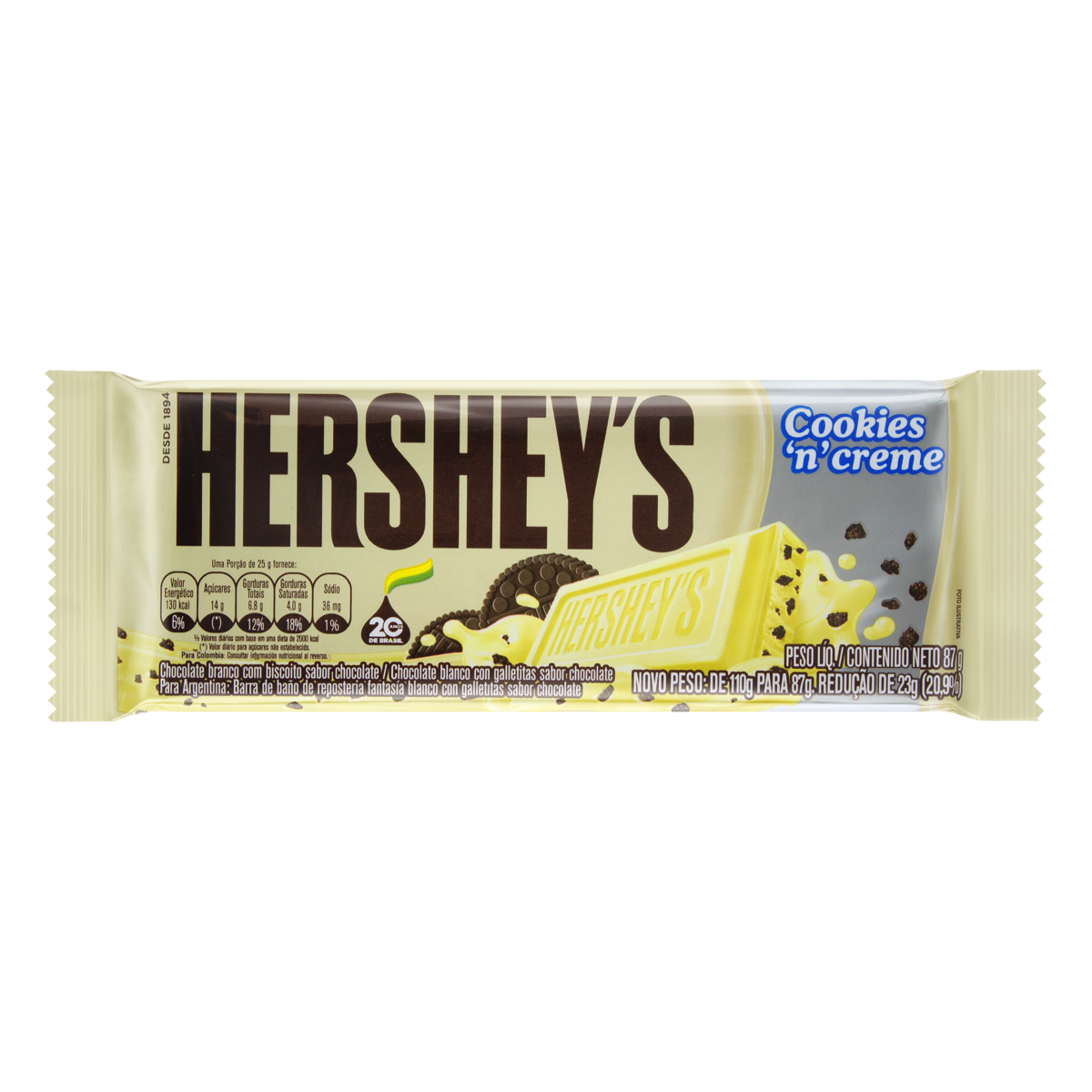 Barra Chocolate Hersheys 77g