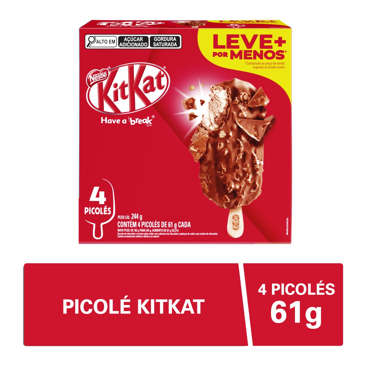 Picole Kitkat C/4 61g