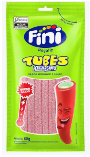 Bala Gelatina Tubes Fini 80g