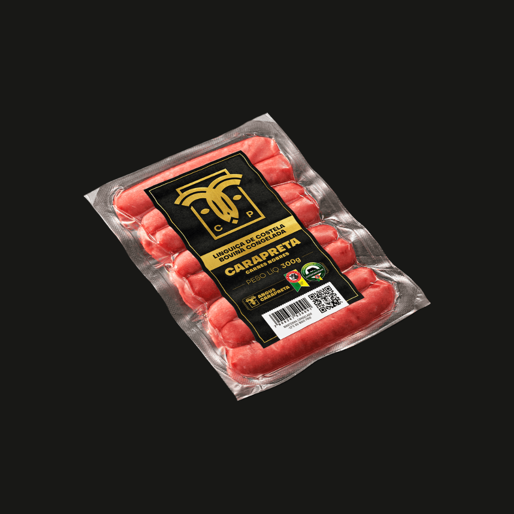 Linguica Bovina Costela Carapreta 300g