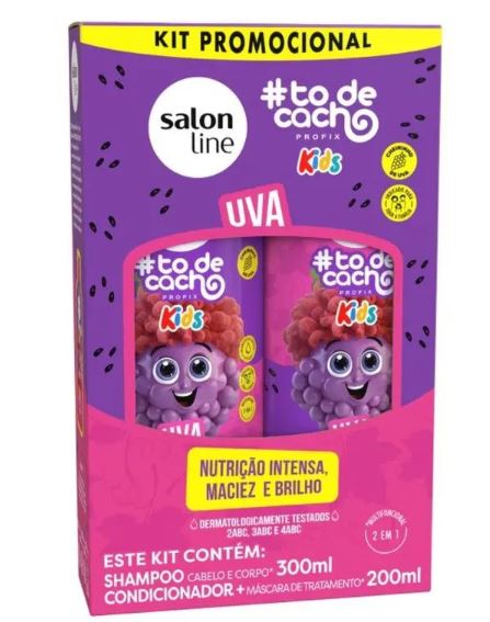 Kit Shampoo 300ml+cond 200ml Kids Salon Line