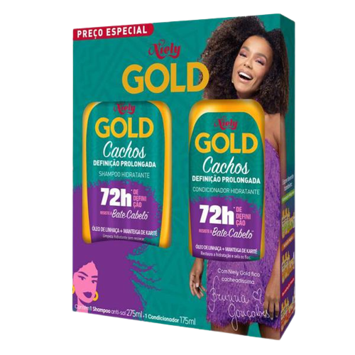 Kit Shampoo+cond Niely Gold 450ml