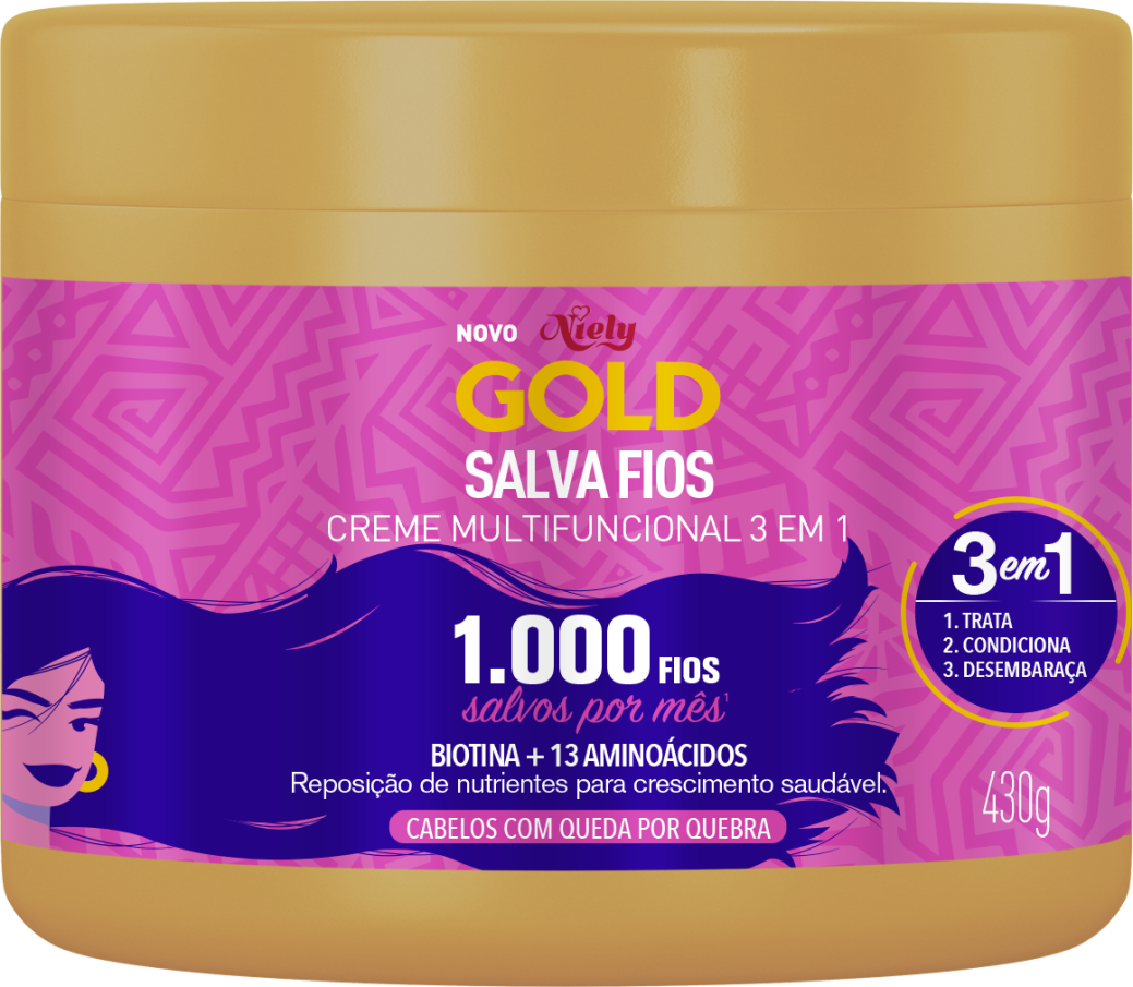 Mascara De Tratamento Niely Gold 430g