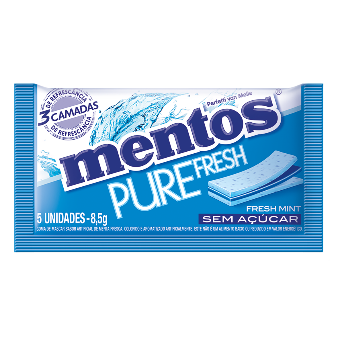 Goma De Mascar Mentos Pure 8,5g