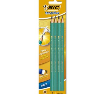 Lapis S/ Borracha Bic C/4 Un