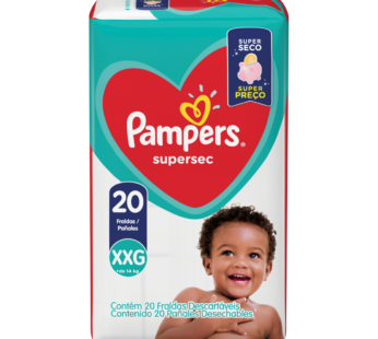 Fralda Descartaveis Pampers Supersec Xxg 20un