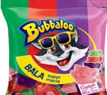 Bala Bubbaloo Mix Gato 75g