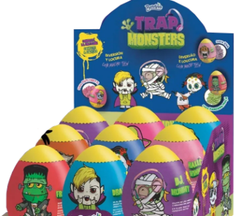 Ovo Com Pastilha Trap Monsters 30g