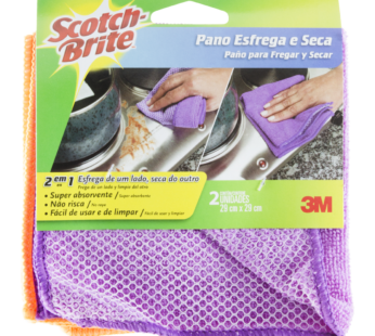 Pano Esfrega e Seca Mult C/2 Scotch -Brite