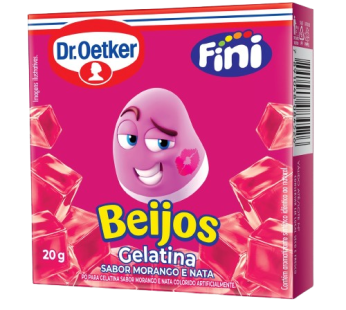 Bala Gelatina Beijos Fini 20g
