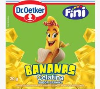Bala Gelatina Bananas Fini 20g