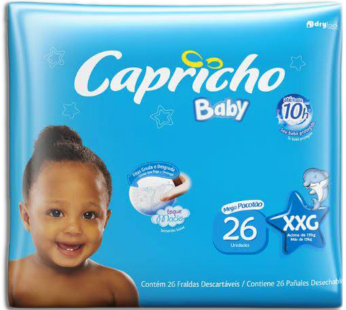 Fralda Descartavel Capricho C/26 Xxg