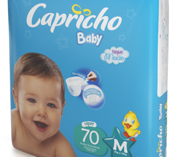 Fralda Descartavel Capricho Baby m 70un