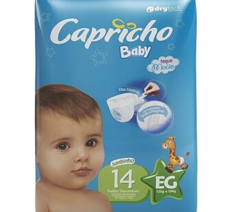 Fralda Descartavel Capricho Baby Xg 14un