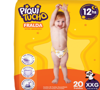 Fralda Piquitucho Mega Xxg C/20