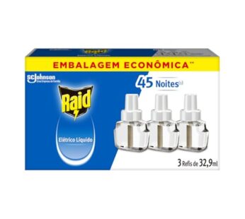 Inseticida Eletrico Raid Refil 3 Un