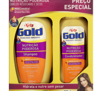 Kit Shampoo+cond Niely Gold 500ml
