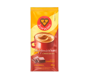Cafe Soluvel Cappuccino 3 Coracoes 20g