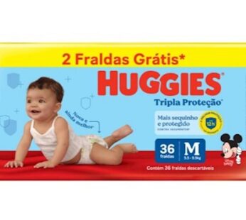 Fralda Descartaveis Huggies Lv36 Pg34 m
