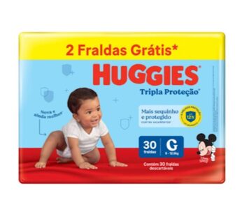Fralda Descartaveis Huggies Lv30 Pg28 g