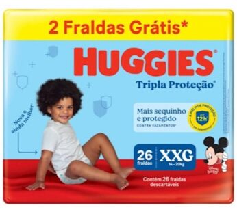 Fralda Descartaveis Huggies Lv26  Pg24 Xxg