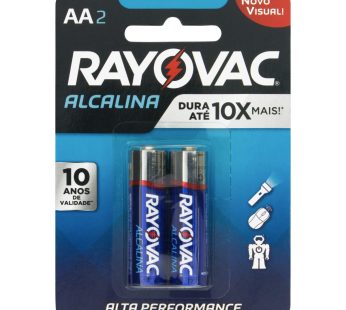 Pilha Alcanina Rayovac Aa C/2