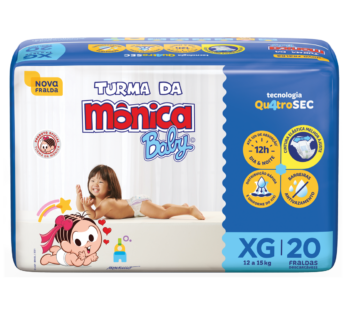 Fralda Descartavel Turma Monica Xg C/20un