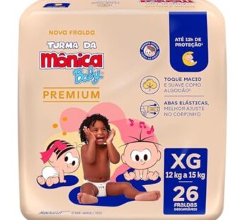 Fralda Descartavel Turma Monica Xg C/26un
