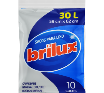 Saco Lixo Brilux Plano 30l