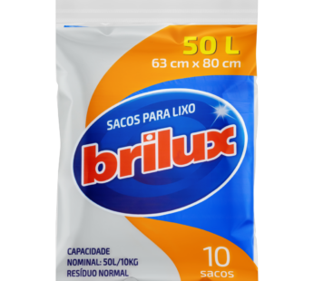 Saco Lixo Brilux Plano 50l