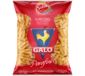 Macarrão Galo Vermelho Parafuso Semola 500 g