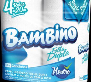 Papel Higienico Bambino C/4un 20m