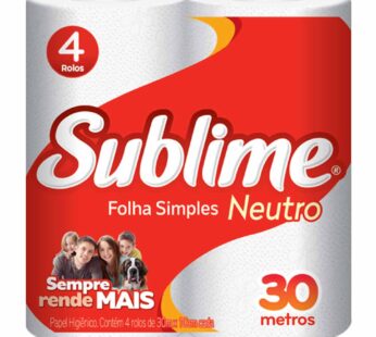 Papel Higienico Sublime 4un