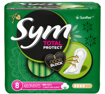 Absorvente Sym Total Protect Suave 8 Un