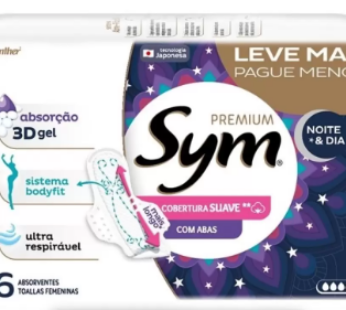 Absorvente Sym Premium Suave 16und