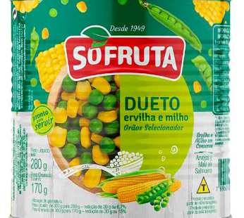Dueto Ervilha e Milho Sofruta Lt 170g