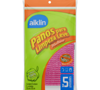 Pano Limpeza Alklin 33×50 C/5un
