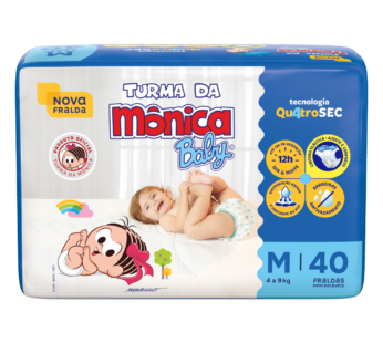 Fralda Descartavel Turma Monica m C/40un
