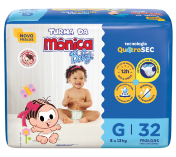 Fralda Descartavel Turma Monica g C/32un