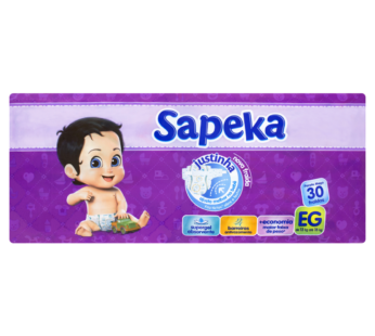Fralda Descartaveis Sapeka Eg 30un