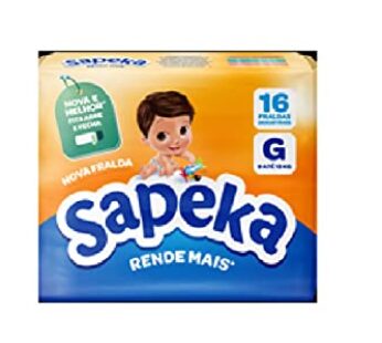 Fralda Descartaveis Sapeka g 6un