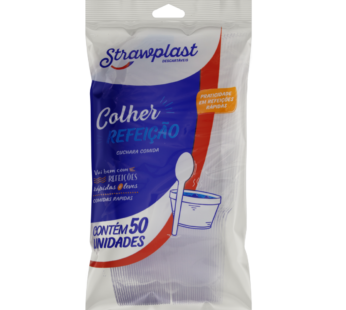 Colher Descartaveis Strawplast C/50un
