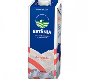 Leite Betania Desnatado C/Tampa 1l