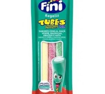 Bala Gelatina Fini Tubes Regaliz 15g
