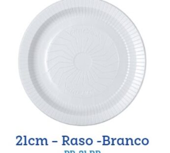 Prato Descartaveis Cristalcopo 21cm 10un