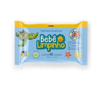 Toalhas Umedecidas Bebe Limpinho C/45