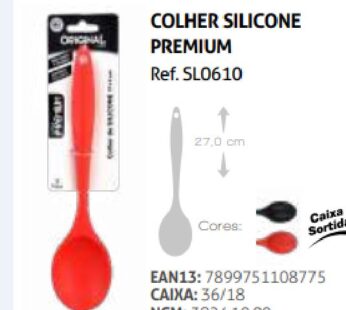 Colher Em Silicone Premium 27x6cm