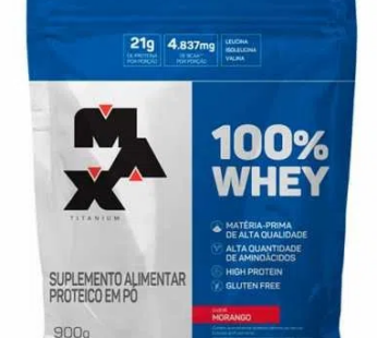 Whey 100% Refil Max Titanium 900g
