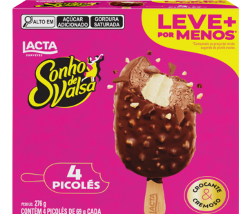 Sorvete Lacta C/4 68g
